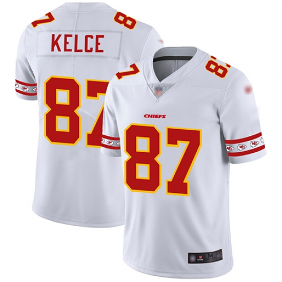 Chiefs 87 Travis Kelce White Mens Stitched Football Limited Team Logo Fashion Jersey Chiefs 87 Travis Kelce White Mens Stitched Football Limited Team Logo Fashion Jersey