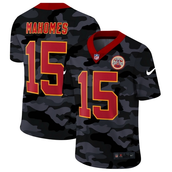 Kansas City Chiefs 15 Patrick Mahomes Men Nike 2020 Black CAMO Red Vapor Untouchable Limited Stitched NFL Jersey Kansas City Chiefs 15 Patrick Mahomes Men Nike 2020 Black CAMO Red Vapor Untouchable Limited Stitched NFL Jersey