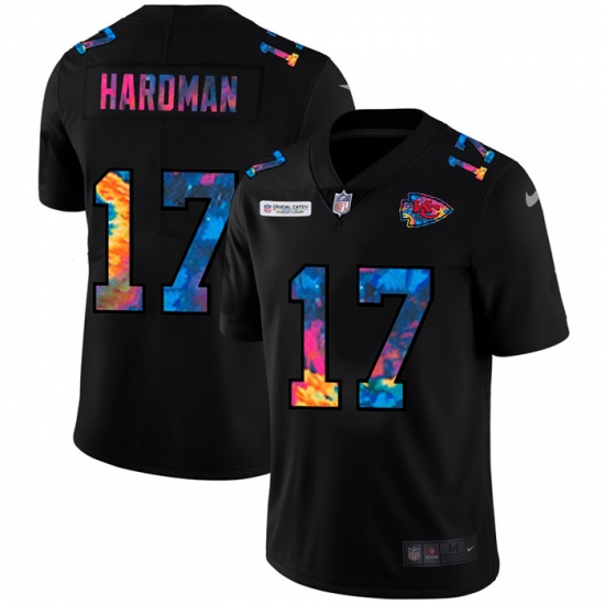 Kansas City Chiefs 17 Mecole Hardman Men Nike Multi Color Black 2020 NFL Crucial Catch Vapor Untouchable Limited Jersey Kansas City Chiefs 17 Mecole Hardman Men Nike Multi Color Black 2020 NFL Crucial Catch Vapor Untouchable Limited Jersey