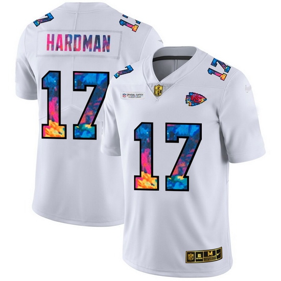 Kansas City Chiefs 17 Mecole Hardman Men White Nike Multi Color 2020 NFL Crucial Catch Limited NFL Jersey Kansas City Chiefs 17 Mecole Hardman Men White Nike Multi Color 2020 NFL Crucial Catch Limited NFL Jersey