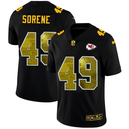 Kansas City Chiefs 49 Daniel Sorensen Men Black Nike Golden Sequin Vapor Limited NFL Jersey Kansas City Chiefs 49 Daniel Sorensen Men Black Nike Golden Sequin Vapor Limited NFL Jersey