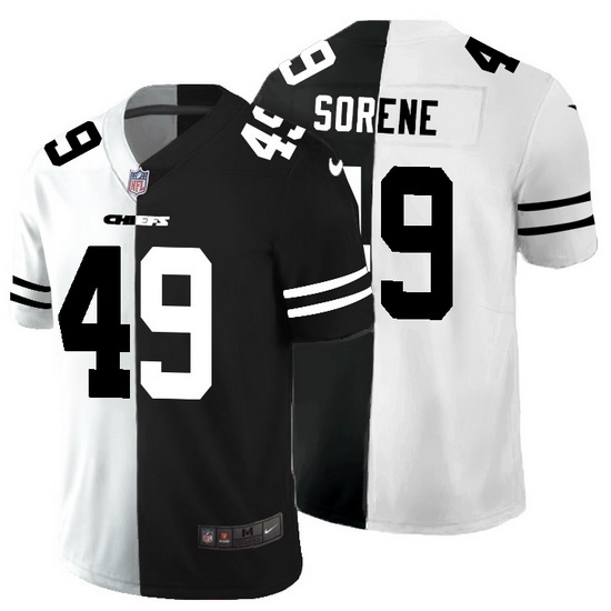 Kansas City Chiefs 49 Daniel Sorensen Men Black V White Peace Split Nike Vapor Untouchable Limited NFL Jersey Kansas City Chiefs 49 Daniel Sorensen Men Black V White Peace Split Nike Vapor Untouchable Limited NFL Jersey