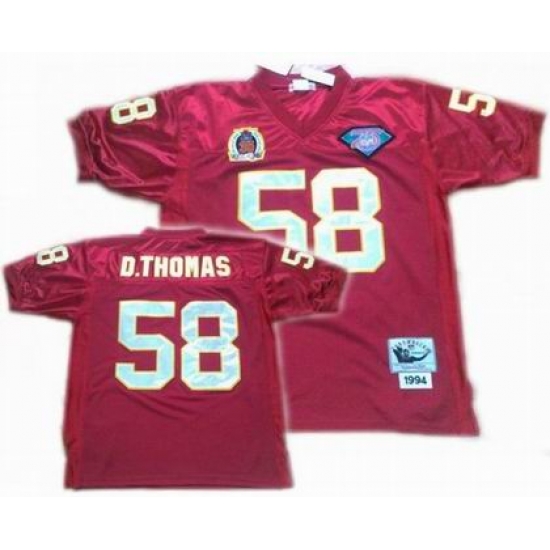 Kansas City Chiefs 58 Derrick Thomas Throwback Red Jerseys Kansas City Chiefs 58 Derrick Thomas Throwback Red Jerseys