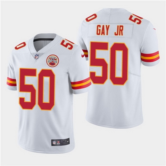 Men Chiefs 50 Willie Gay Jr White Vapor Limited Jersey Men Chiefs 50 Willie Gay Jr White Vapor Limited Jersey