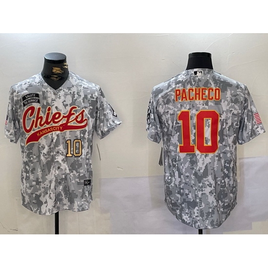 Men Kansas City Chiefs 10 Isiah Pacheco 2024 Arctic Camo Salute To Service Stitched Baseball Jersey 1 Men Kansas City Chiefs 10 Isiah Pacheco 2024 Arctic Camo Salute To Service Stitched Baseball Jersey 1