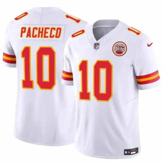 Men Kansas City Chiefs 10 Isiah Pacheco White 2023 F U S E Vapor Untouchable Limited Stitched Jersey Men Kansas City Chiefs 10 Isiah Pacheco White 2023 F U S E Vapor Untouchable Limited Stitched Jersey