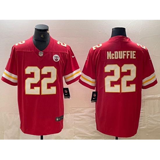 Men Kansas City Chiefs 22 Trent McDuffie Red Vapor Untouchable Limited Stitched Football Jersey Men Kansas City Chiefs 22 Trent McDuffie Red Vapor Untouchable Limited Stitched Football Jersey