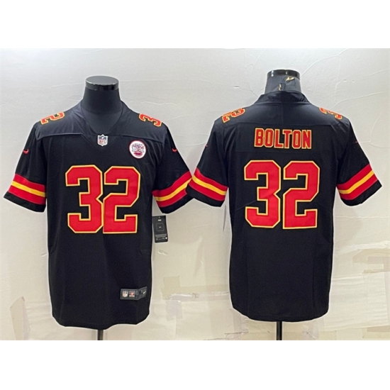 Men Kansas City Chiefs 32 Nick Bolton Black Vapor Untouchable Limited Stitched Football Jersey Men Kansas City Chiefs 32 Nick Bolton Black Vapor Untouchable Limited Stitched Football Jersey
