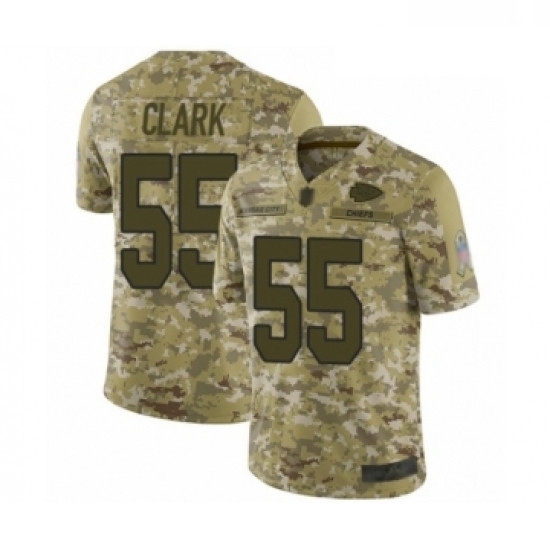 Men Kansas City Chiefs 55 Frank Clark Limited Camo 2018 Salute to Service Football Jersey Men Kansas City Chiefs 55 Frank Clark Limited Camo 2018 Salute to Service Football Jersey