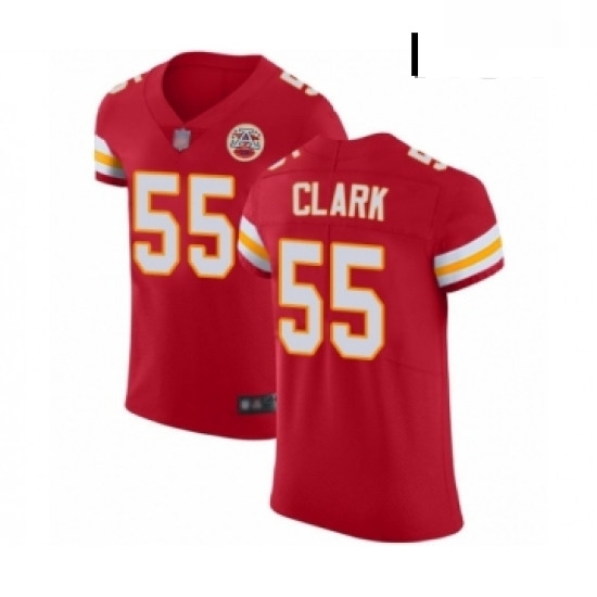 Men Kansas City Chiefs 55 Frank Clark Red Team Color Vapor Untouchable Elite Player Football Jersey Men Kansas City Chiefs 55 Frank Clark Red Team Color Vapor Untouchable Elite Player Football Jersey