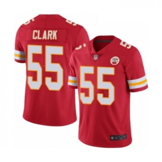 Men Kansas City Chiefs 55 Frank Clark Red Team Color Vapor Untouchable Limited Player Football Jersey Men Kansas City Chiefs 55 Frank Clark Red Team Color Vapor Untouchable Limited Player Football Jersey