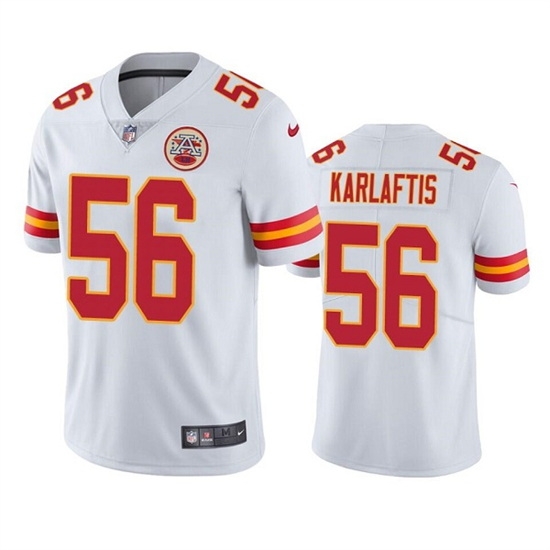 Men Kansas City Chiefs 56 George Karlaftis White Vapor Untouchable Limited Stitched Football Jersey Men Kansas City Chiefs 56 George Karlaftis White Vapor Untouchable Limited Stitched Football Jersey
