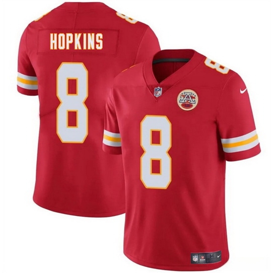 Men Kansas City Chiefs 8 DeAndre Hopkins Red Vapor Untouchable Limited Stitched Football Jersey Men Kansas City Chiefs 8 DeAndre Hopkins Red Vapor Untouchable Limited Stitched Football Jersey