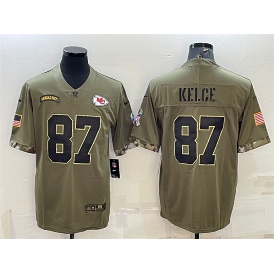 Men Kansas City Chiefs 87 Travis Kelce Limited Stitched Football Jersey