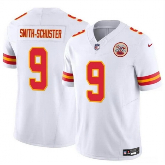 Men Kansas City Chiefs 9 JuJu Smith Schuster White 2023 F U S E Vapor Untouchable Limited Stitched Football Jersey Men Kansas City Chiefs 9 JuJu Smith Schuster White 2023 F U S E Vapor Untouchable Limited Stitched Football Jersey