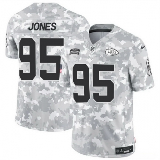Men Kansas City Chiefs 95 Chris Jones 2024 F U S E Arctic Camo Salute To Service Limited Stitched Football Jersey Men Kansas City Chiefs 95 Chris Jones 2024 F U S E Arctic Camo Salute To Service Limited Stitched Football Jersey