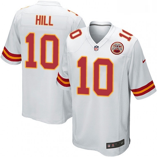 Men Nike Kansas City Chiefs 10 Tyreek Hill Game White NFL Jersey Men Nike Kansas City Chiefs 10 Tyreek Hill Game White NFL Jersey