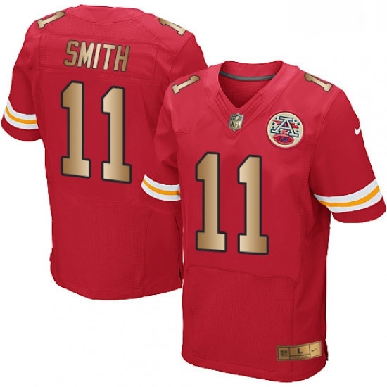 Men Nike Kansas City Chiefs 11 Alex Smith Elite RedGold Team Color NFL Jersey Men Nike Kansas City Chiefs 11 Alex Smith Elite RedGold Team Color NFL Jersey