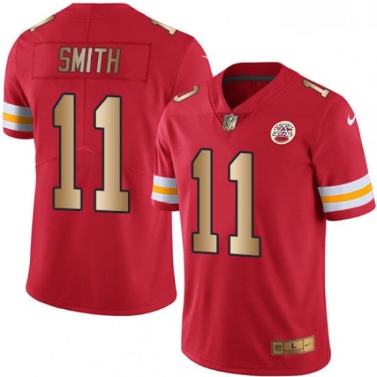 Men Nike Kansas City Chiefs 11 Alex Smith Limited RedGold Rush NFL Jersey Men Nike Kansas City Chiefs 11 Alex Smith Limited RedGold Rush NFL Jersey