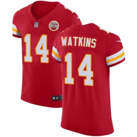 Men Nike Kansas City Chiefs 14 Sammy Watkins Red Team Color Vapor Untouchable Elite Player NFL Jersey Men Nike Kansas City Chiefs 14 Sammy Watkins Red Team Color Vapor Untouchable Elite Player NFL Jersey