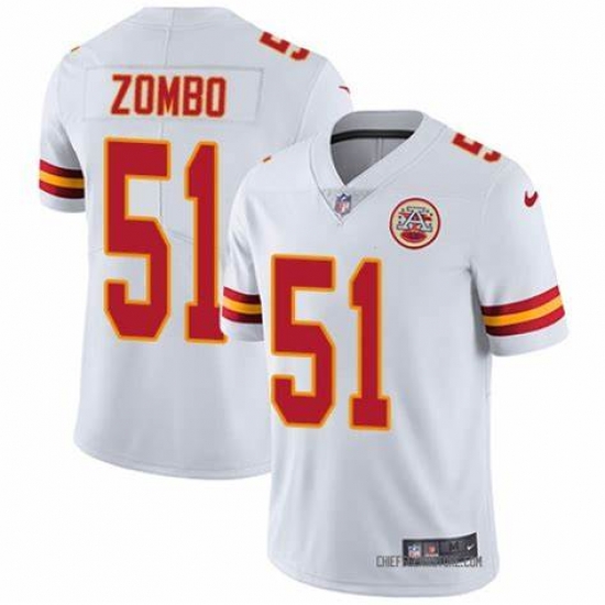 Men Nike Kansas City Chiefs #51 Frank Zombo White Vapor Untouchable Limited Player NFL Jersey Men Nike Kansas City Chiefs #51 Frank Zombo White Vapor Untouchable Limited Player NFL Jersey