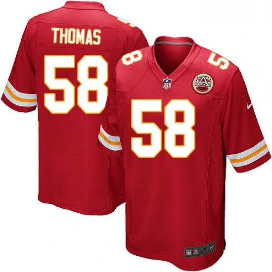 Men Nike Kansas City Chiefs 58 Derrick Thomas Game Red Team Color NFL Jersey Men Nike Kansas City Chiefs 58 Derrick Thomas Game Red Team Color NFL Jersey