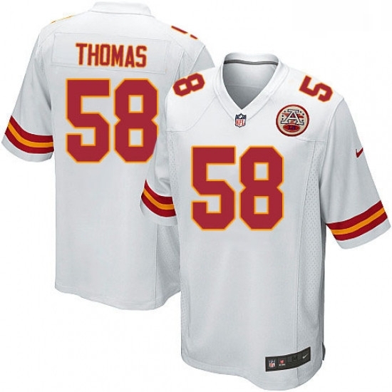 Men Nike Kansas City Chiefs 58 Derrick Thomas Game White NFL Jersey Men Nike Kansas City Chiefs 58 Derrick Thomas Game White NFL Jersey