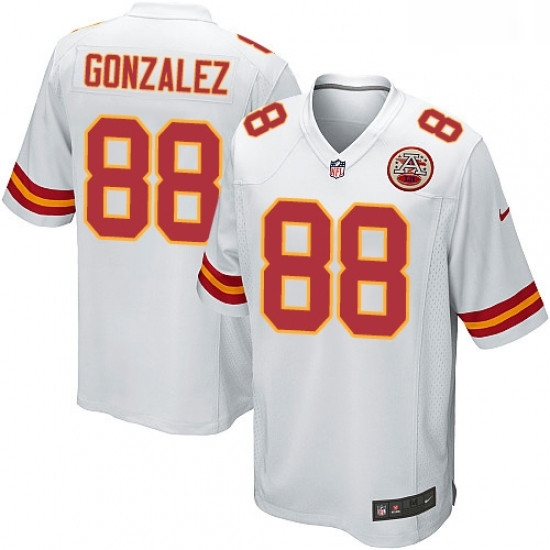 Men Nike Kansas City Chiefs 88 Tony Gonzalez Game White NFL Jersey Men Nike Kansas City Chiefs 88 Tony Gonzalez Game White NFL Jersey