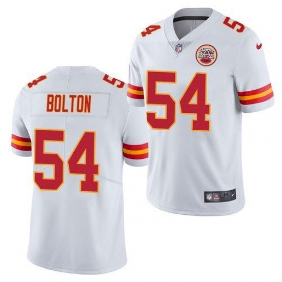 Men Nike Kansas City Chiefs Nick Bolton 54 White Limited Football Jersey Men Nike Kansas City Chiefs Nick Bolton 54 White Limited Football Jersey