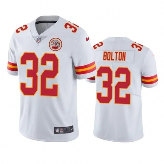 Men's Kansas City Chiefs #32 Nick Bolton White Vapor Untouchable Limited Stitched NFL Jersey Men's Kansas City Chiefs #32 Nick Bolton White Vapor Untouchable Limited Stitched NFL Jersey