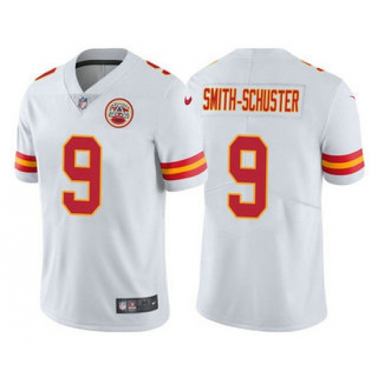 Men's Kansas City Chiefs #9 JuJu Smith-Schuster White 2022 Vapor Untouchable Stitched NFL Nike Limited Jersey Men's Kansas City Chiefs #9 JuJu Smith-Schuster White 2022 Vapor Untouchable Stitched NFL Nike Limited Jersey