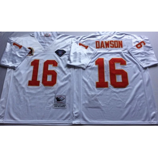 Mitchell And Ness Chiefs #16 len dawson white Throwback Stitched NFL Jersey Mitchell And Ness Chiefs #16 len dawson white Throwback Stitched NFL Jersey
