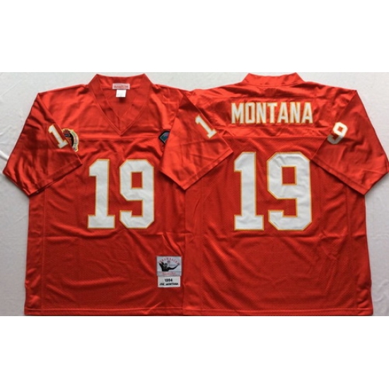 Mitchell And Ness Chiefs #19 joe montana red Throwback Stitched NFL Jersey Mitchell And Ness Chiefs #19 joe montana red Throwback Stitched NFL Jersey