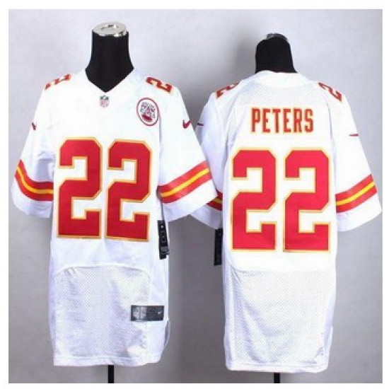 New Kansas City Chiefs #22 Marcus Peters White Men Stitched NFL Elite Jersey New Kansas City Chiefs #22 Marcus Peters White Men Stitched NFL Elite Jersey