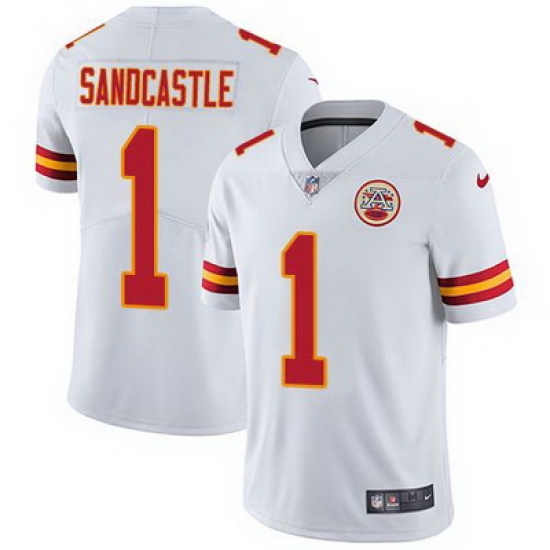 Nike Chiefs #1 Leon Sandcastle White Mens Stitched NFL Vapor Untouchable Limited Jersey Nike Chiefs #1 Leon Sandcastle White Mens Stitched NFL Vapor Untouchable Limited Jersey