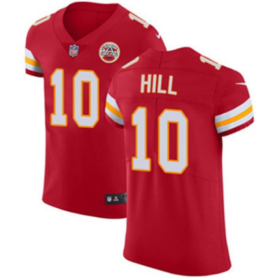 Nike Chiefs #10 Tyreek Hill Red Team Color Mens Stitched NFL Vapor Untouchable Elite Jersey Nike Chiefs #10 Tyreek Hill Red Team Color Mens Stitched NFL Vapor Untouchable Elite Jersey