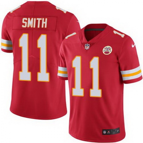Nike Chiefs #11 Alex Smith Red Mens Stitched NFL Limited Rush Jersey Nike Chiefs #11 Alex Smith Red Mens Stitched NFL Limited Rush Jersey