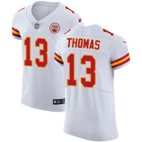Nike Chiefs #13 De Anthony Thomas White Mens Stitched NFL Vapor Untouchable Elite Jersey Nike Chiefs #13 De Anthony Thomas White Mens Stitched NFL Vapor Untouchable Elite Jersey