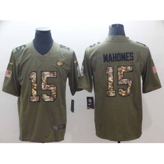 Nike Chiefs 15 Patrick Mahomes Olive Camo Salute To Service Limited Jersey Nike Chiefs 15 Patrick Mahomes Olive Camo Salute To Service Limited Jersey