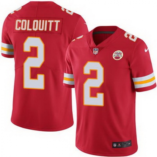 Nike Chiefs #2 Dustin Colquitt Red Mens Stitched NFL Limited Rush Jersey Nike Chiefs #2 Dustin Colquitt Red Mens Stitched NFL Limited Rush Jersey