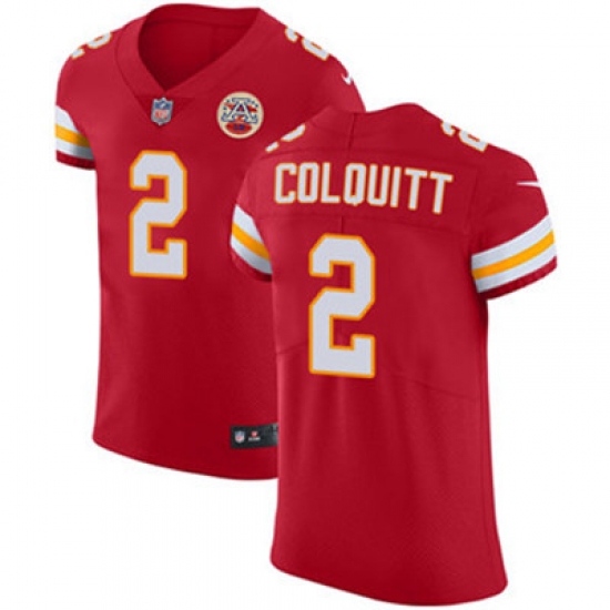Nike Chiefs #2 Dustin Colquitt Red Team Color Mens Stitched NFL Vapor Untouchable Elite Jersey Nike Chiefs #2 Dustin Colquitt Red Team Color Mens Stitched NFL Vapor Untouchable Elite Jersey