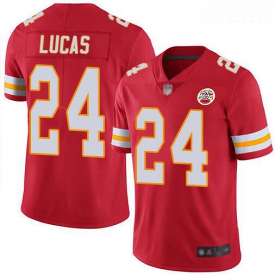 Nike Chiefs 24 Jordan Lucas Red Vapor Untouchable Limited Jersey Nike Chiefs 24 Jordan Lucas Red Vapor Untouchable Limited Jersey