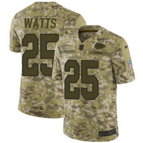 Nike Chiefs #25 Armani Watts Camo Mens Stitched NFL Limited 2018 Salute To Service Jersey Nike Chiefs #25 Armani Watts Camo Mens Stitched NFL Limited 2018 Salute To Service Jersey
