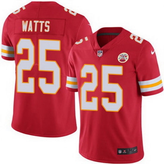 Nike Chiefs #25 Armani Watts Red Team Color Mens Stitched NFL Vapor Untouchable Limited Jersey Nike Chiefs #25 Armani Watts Red Team Color Mens Stitched NFL Vapor Untouchable Limited Jersey