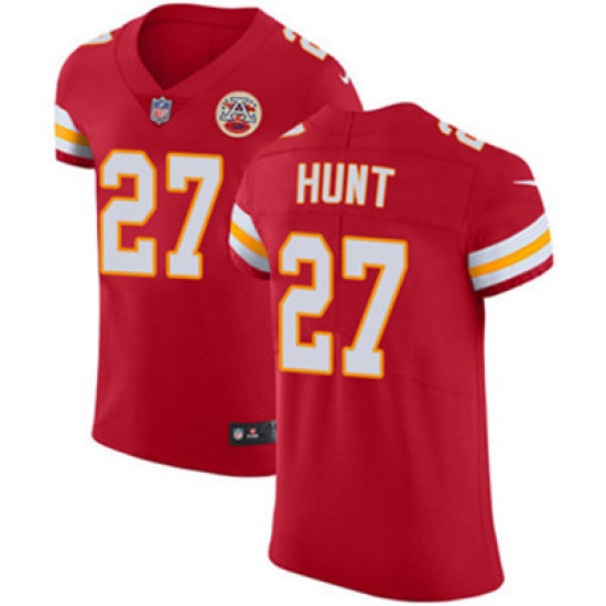 Nike Chiefs #27 Kareem Hunt Red Team Color Mens Stitched NFL Vapor Untouchable Elite Jersey Nike Chiefs #27 Kareem Hunt Red Team Color Mens Stitched NFL Vapor Untouchable Elite Jersey
