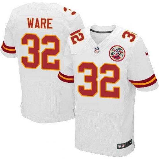 Nike Chiefs #32 Spencer Ware White Mens Stitched NFL Elite Jersey Nike Chiefs #32 Spencer Ware White Mens Stitched NFL Elite Jersey