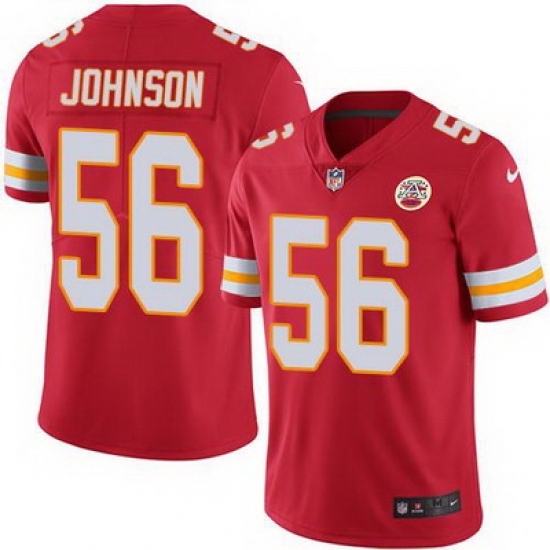 Nike Chiefs #56 Derrick Johnson Red Team Color Mens Stitched NFL Vapor Untouchable Limited Jersey Nike Chiefs #56 Derrick Johnson Red Team Color Mens Stitched NFL Vapor Untouchable Limited Jersey