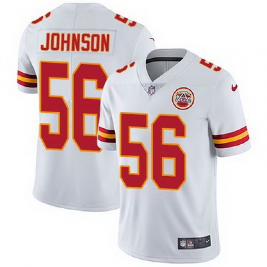 Nike Chiefs #56 Derrick Johnson White Mens Stitched NFL Vapor Untouchable Limited Jersey Nike Chiefs #56 Derrick Johnson White Mens Stitched NFL Vapor Untouchable Limited Jersey