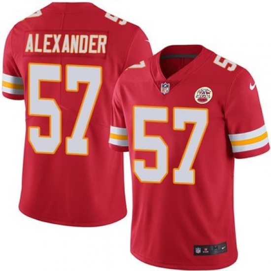 Nike Chiefs #57 D J Alexander Red Team Color Mens Stitched NFL Vapor Untouchable Limited Jersey Nike Chiefs #57 D J Alexander Red Team Color Mens Stitched NFL Vapor Untouchable Limited Jersey