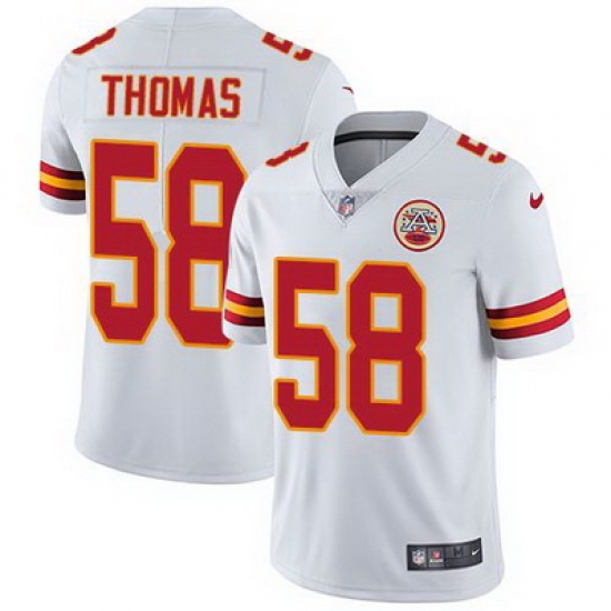 Nike Chiefs #58 Derrick Thomas White Mens Stitched NFL Vapor Untouchable Limited Jersey Nike Chiefs #58 Derrick Thomas White Mens Stitched NFL Vapor Untouchable Limited Jersey